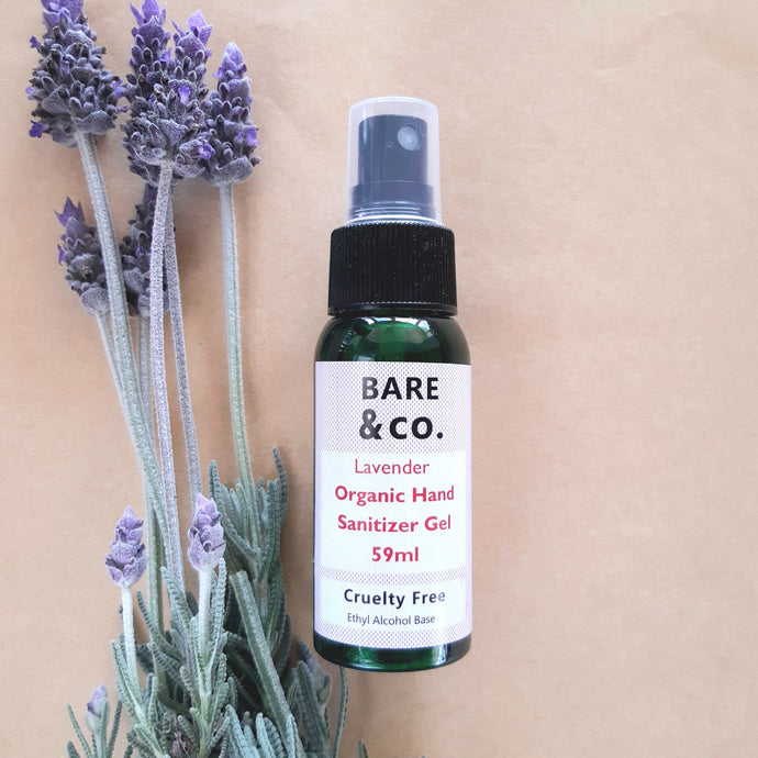 Bare & Co. Lavender Organic Hand Sanitiser gel 59ml