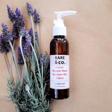 Load image into Gallery viewer, Bare &amp; Co. Organic Hand Sanitiser Gel Lavender 125ml