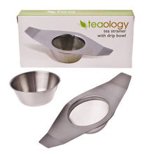 Load image into Gallery viewer, Teaology Tea Strainer with drip bowl