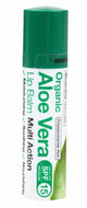 DR ORGANIC Lip Balm SPF 15 Organic Aloe Vera 5.7ml