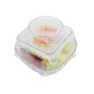 GRAND FUSION SILICONE FOOD WRAPS 4 PACK
